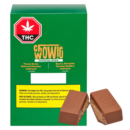 Chowie Wowie 4 Pack Peanut Butter Balanced Chocolate Edibles