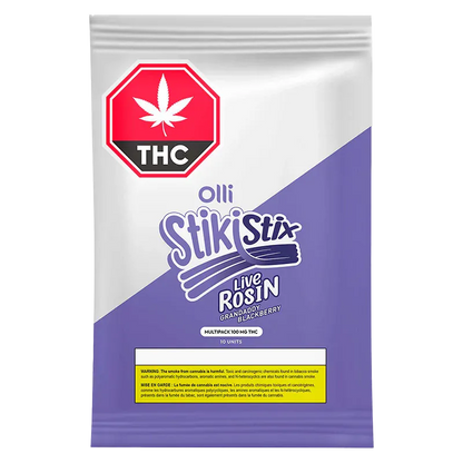 Olli Stikistix 10 Pack Live Rosin Grandady Blackberry Gummies Edibles