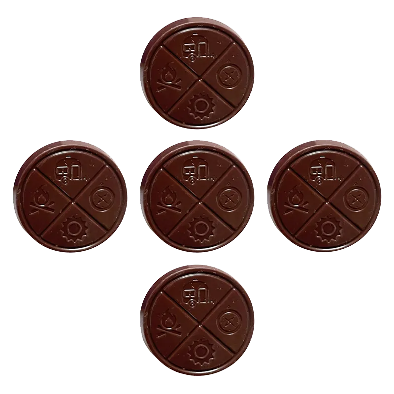 The Hazy Camper 5 Pack Simply Dark Organic Chocolate Edibles