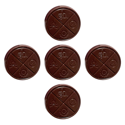 The Hazy Camper 5 Pack Simply Dark Organic Chocolate Edibles