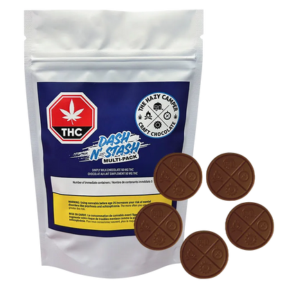 The Hazy Camper 5 Pack Simply Milk Chocolate Edibles