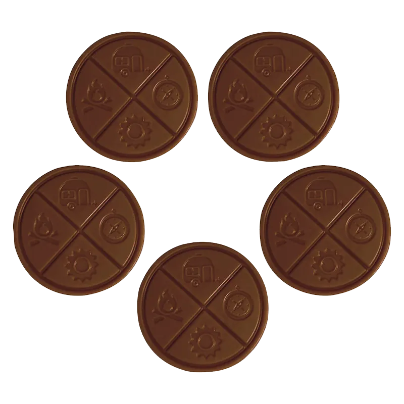 The Hazy Camper 5 Pack Simply Milk Chocolate Edibles