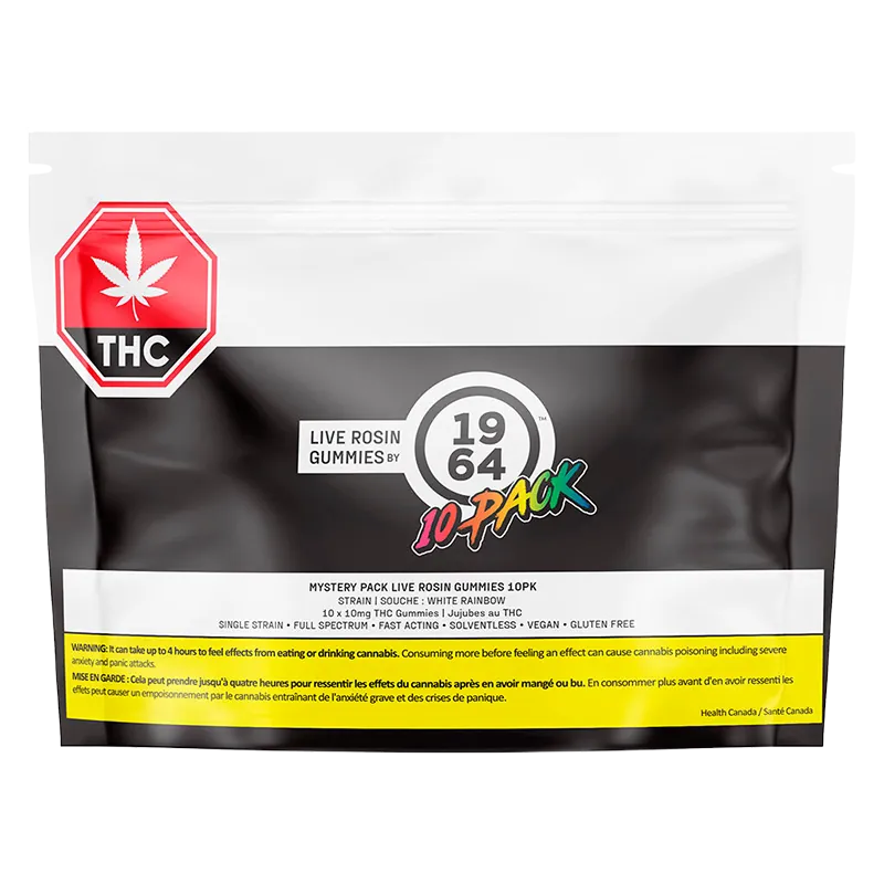 1964 10 Pack Mystery Pack Live Rosin Gummies Edibles