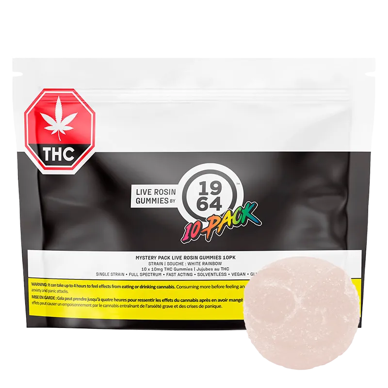 1964 10 Pack Mystery Pack Live Rosin Gummies Edibles