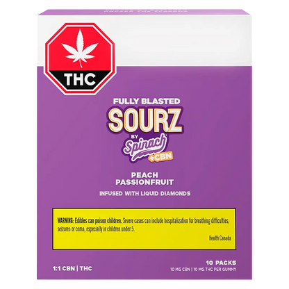 Fully Blasted Peach Passionfruit CBN:THC Gummies