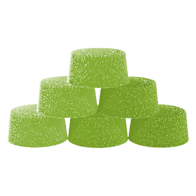 Biggies 30 Pack Sour Green Apple Live Resin Gummies Edibles