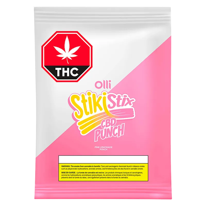 StikiStix 1 pack 100 CBD Pink Lemonade Punch Gummies Edibles