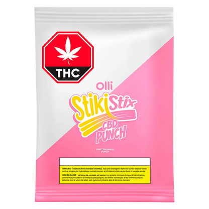 StikiStix 1 pack 100 CBD Pink Lemonade Punch Gummies Edibles