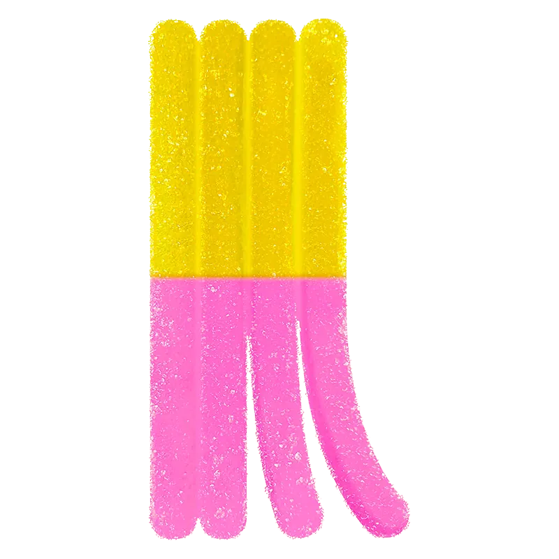 StikiStix 1 pack 100 CBD Pink Lemonade Punch Gummies Edibles