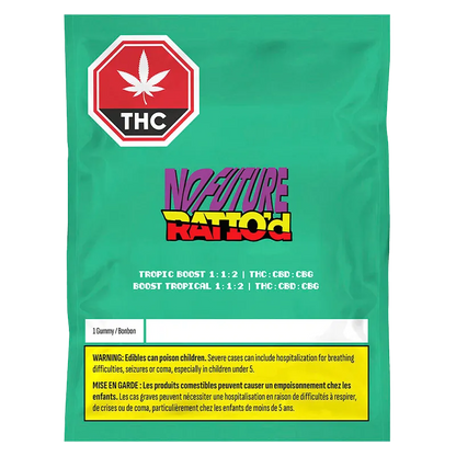 No Future 1 pack Ratio'd Tropic Boost 1:1:2 THC/CBD/CBG Gummies Edibles