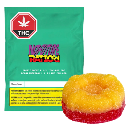 No Future 1 pack Ratio'd Tropic Boost 1:1:2 THC/CBD/CBG Gummies Edibles