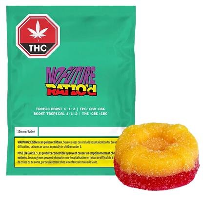 No Future 1 pack Ratio'd Tropic Boost 1:1:2 THC/CBD/CBG Gummies Edibles