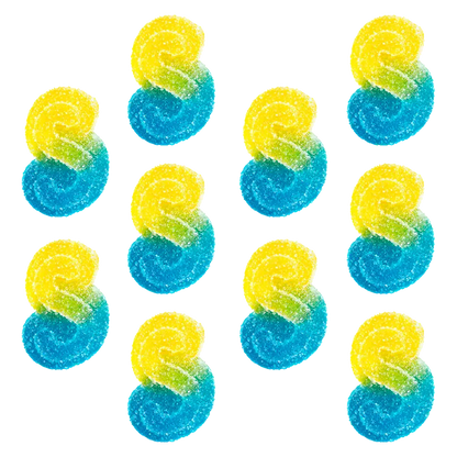 Sourz By Spinach 10 Pack Fully Blasted Blue Raspberry Lemonade Lre Chews Edibles