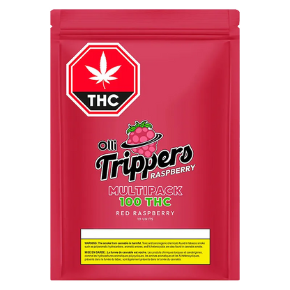 Trippers 10 Pack Multi Raspberry Taffy Gummies Edibles