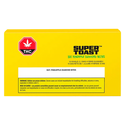 Super Toast 10 Pack Sgt. Pineapple Diamond Bites Edibles