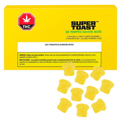 Super Toast 10 Pack Sgt. Pineapple Diamond Bites Edibles