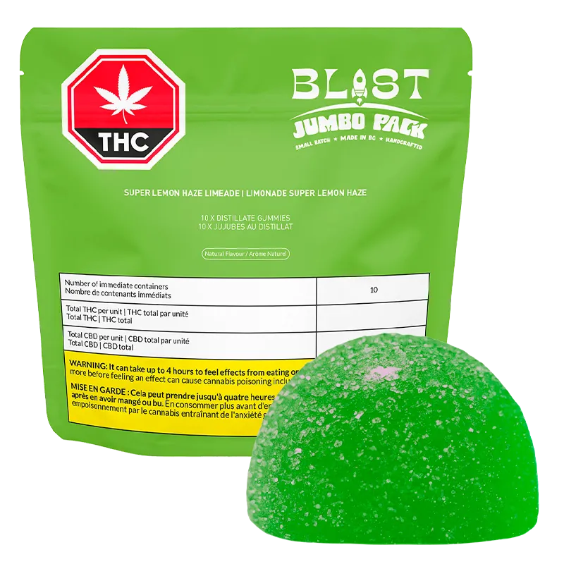 BLAST 10 Pack Super Lemon Haze Limeade Edibles