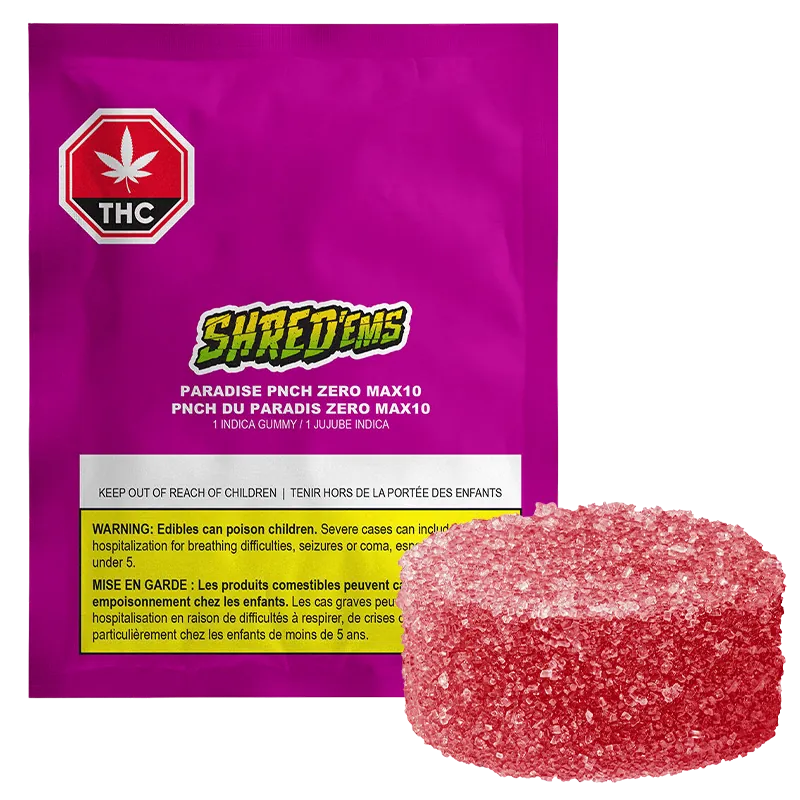 Shred'Ems 4.5 g Paradise PNCH Zero Edibles