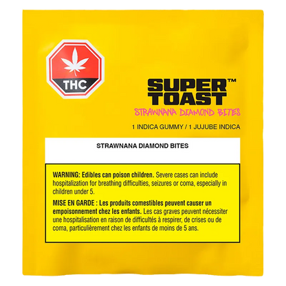 Super Toast 10 Pack Strawnana Diamond Bites Gummies Edibles