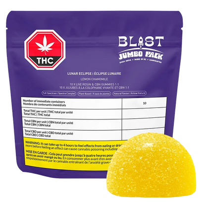 Blast 10 Pack Jumbo Pack - Lunar Eclipse Live Rosin Gummies Edibles