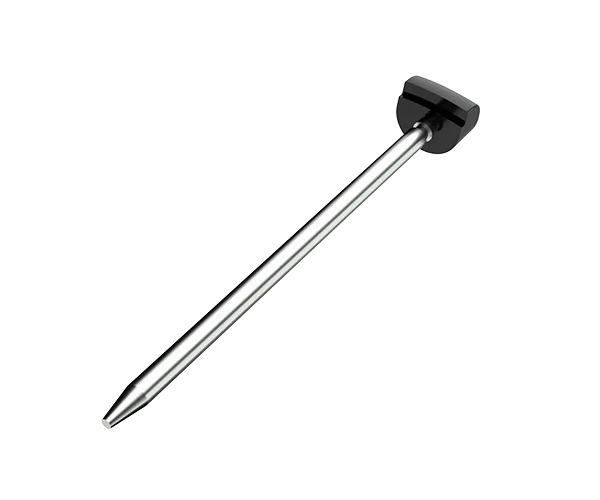 A sleek, angled view of the G Pen Elite Dry Herb Vaporizer, showcasing its metallic finish and minimalist design.