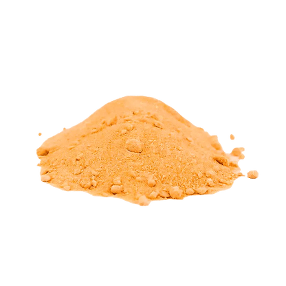 Maple Sugar 4:2:1 is shown as a pile of granules on a white background, photographed from a top-down angle.