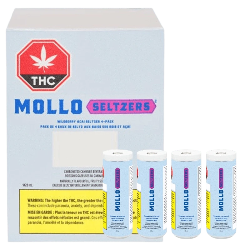 Mollo 1420 ml Wildberry Acai Seltzer Multi Pack Beverages