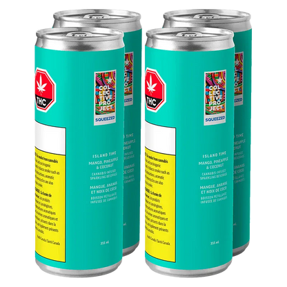 Collective Project 1420 ml Island Time Mango Pineapple & Coconut Sparkling Juice 4 Pack Beverages