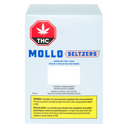 Mollo Seltzers 1420 ml Mollo Mango Seltzer 4 Pack Beverages