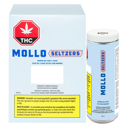 Mollo Seltzers 1420 ml Mollo Mango Seltzer 4 Pack Beverages
