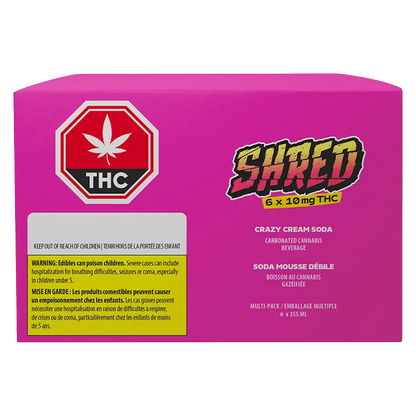 Shred 2130 ml Crazy Cream Soda 6 Pack Beverages