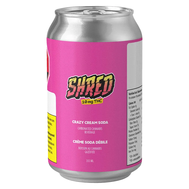 Shred 2130 ml Crazy Cream Soda 6 Pack Beverages