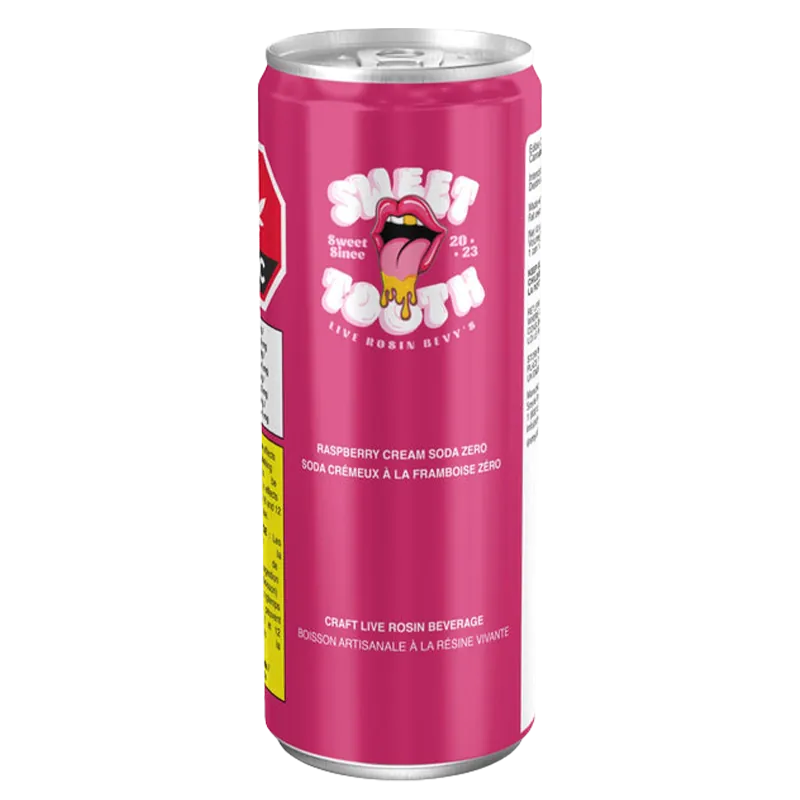 Sweet Tooth Zero 355 ml Live Rosin Raspberry Cream Soda Zero Beverages