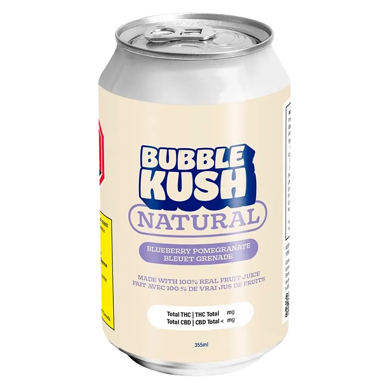 Bubble Kush 355 ml Natural Blueberry Pomegranate Beverages