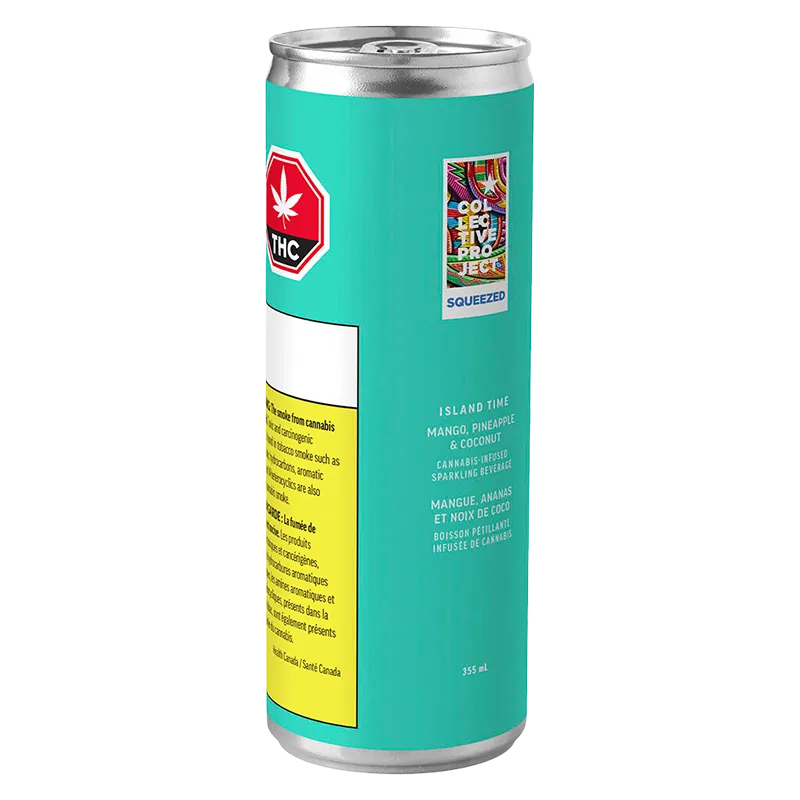 Collective Project 355 ml Island Time Mango Pineapple & Coconut Sparkling Juice Beverages