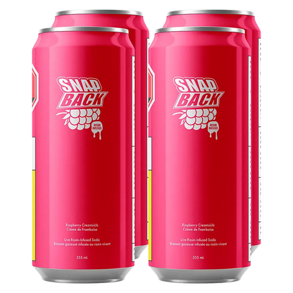 Snap Back 1420 ml Rosin Infused Raspberry Creamsicle 4 Pack Beverages
