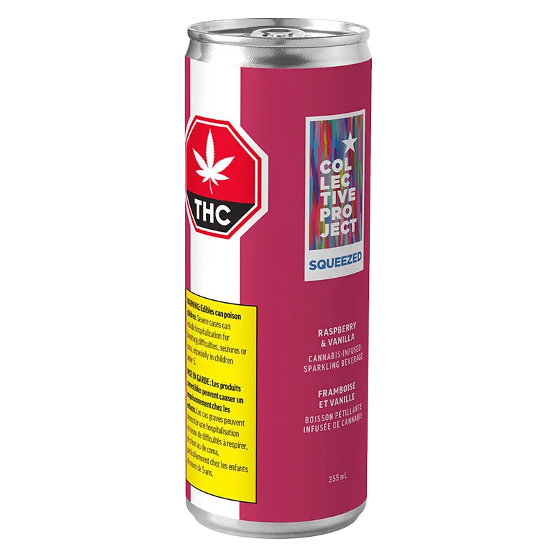 Collective Project 355 ml Raspberry Vanilla Sparkling Juice Beverages