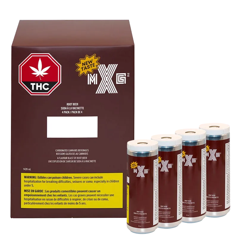 XMG 1420ml Root Beer 4 Pack Beverages