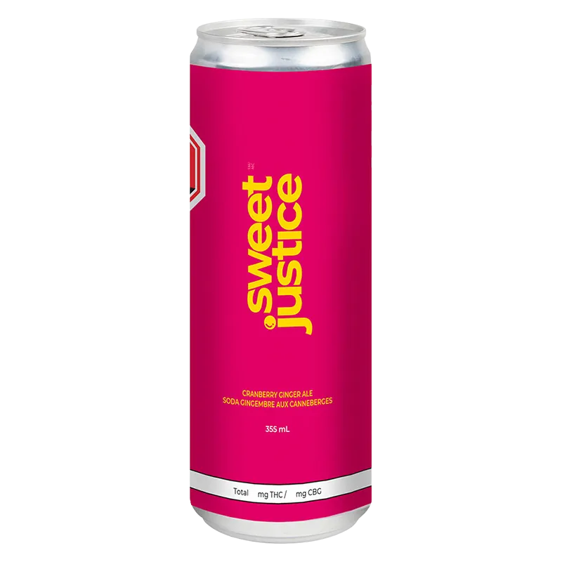 Sweet Justice 355 ml Cranberry Ginger Ale Beverages