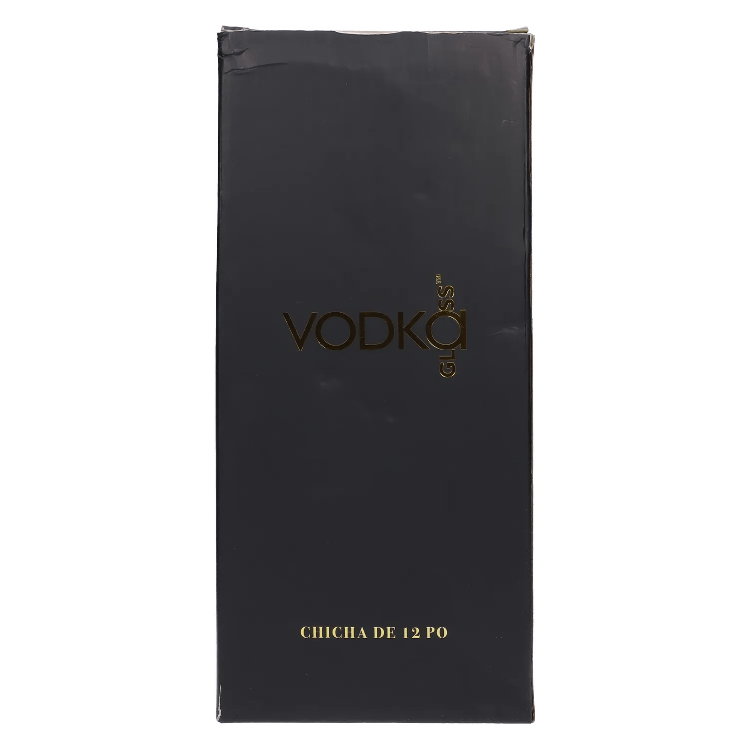 Vodka Each Vodka 9mm Bent Neck Water Pipe - Gold - 12in. Bongs