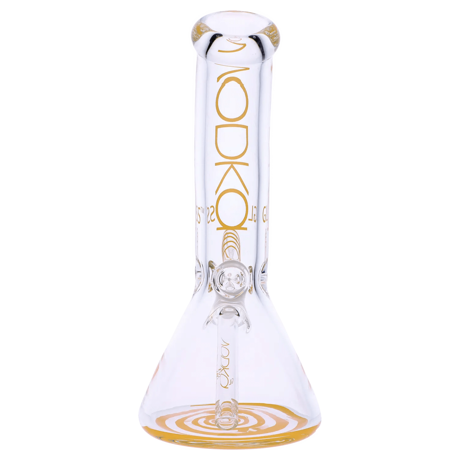 Vodka Each Vodka 9mm Bent Neck Water Pipe - Gold - 12in. Bongs