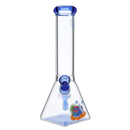 Cabana Cannabis Co. Each Cabana Cannabis Co. Van Water Pipe Blue 12in Glass Bongs