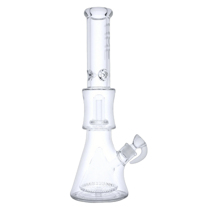 Hue Each Hue Pyramid Water Pipe Clear Dual Percolator 16.25" Glass Bongs