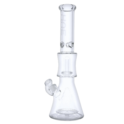 Hue Each Hue Pyramid Water Pipe Clear Dual Percolator 16.25" Glass Bongs
