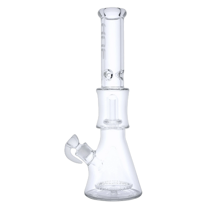 Hue Each Hue Pyramid Water Pipe Clear Dual Percolator 16.25" Glass Bongs