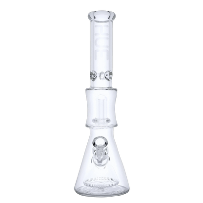Hue Each Hue Pyramid Water Pipe Clear Dual Percolator 16.25" Glass Bongs