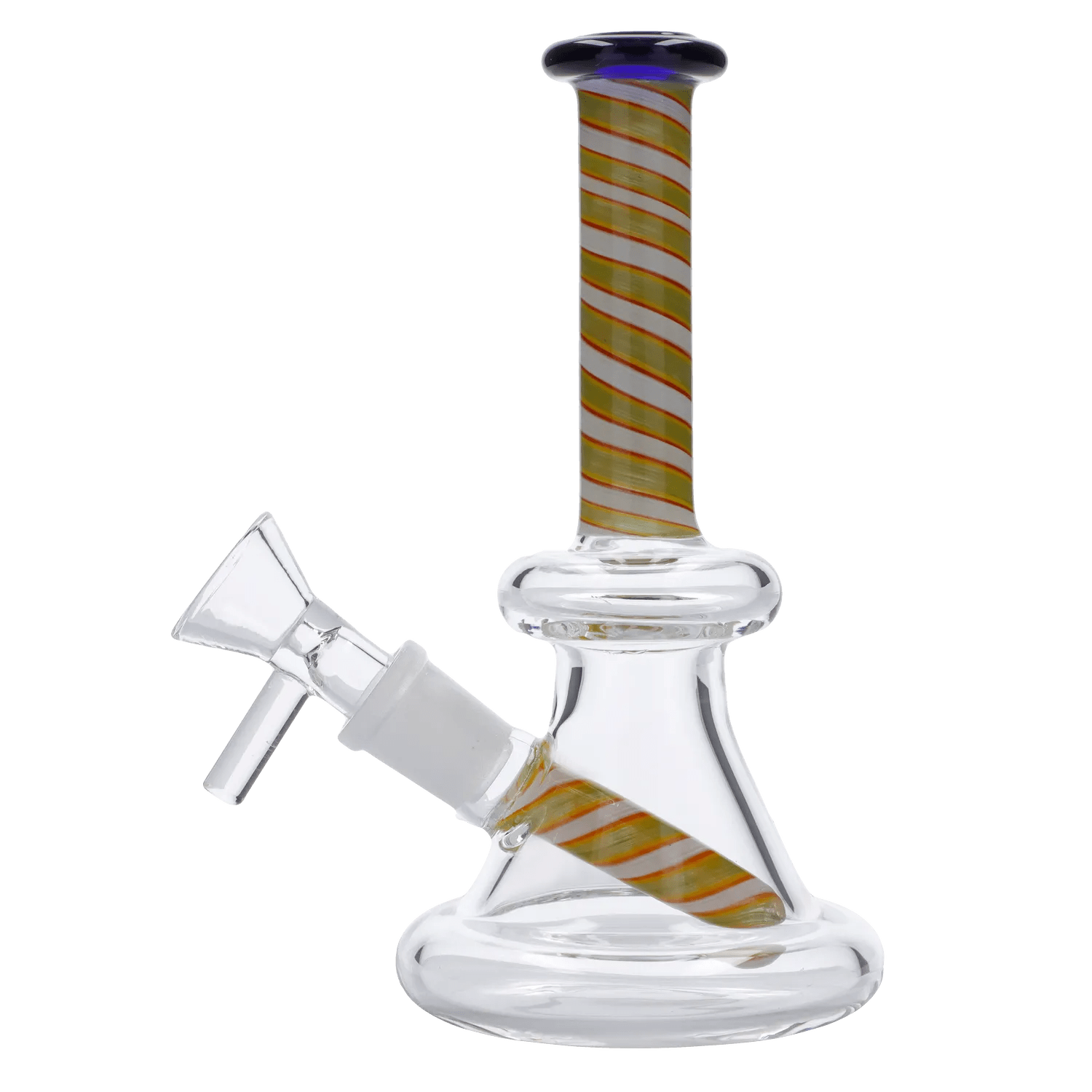 Valiant Each Water Pipe Spiral Perc w/Bowl-Assorted-6" Bongs