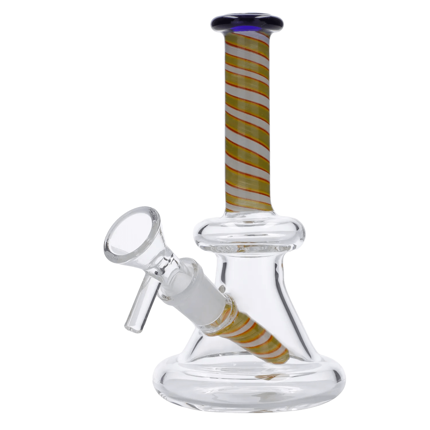 Valiant Each Water Pipe Spiral Perc w/Bowl-Assorted-6" Bongs