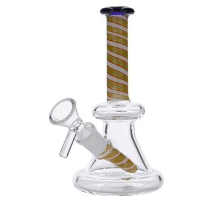 Valiant Each Water Pipe Spiral Perc w/Bowl-Assorted-6" Bongs