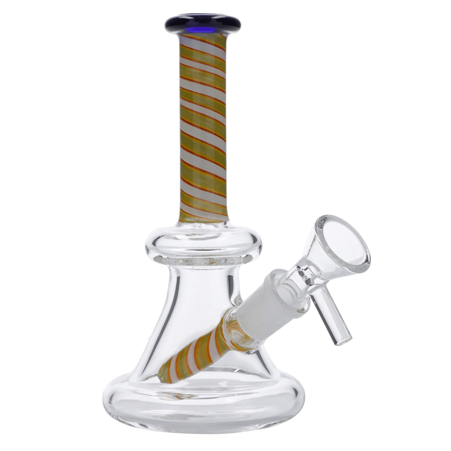 Valiant Each Water Pipe Spiral Perc w/Bowl-Assorted-6" Bongs